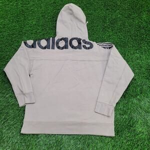 ADIDAS Trefoil Hoodie Womens Small 21x24 Baggy Back-Print